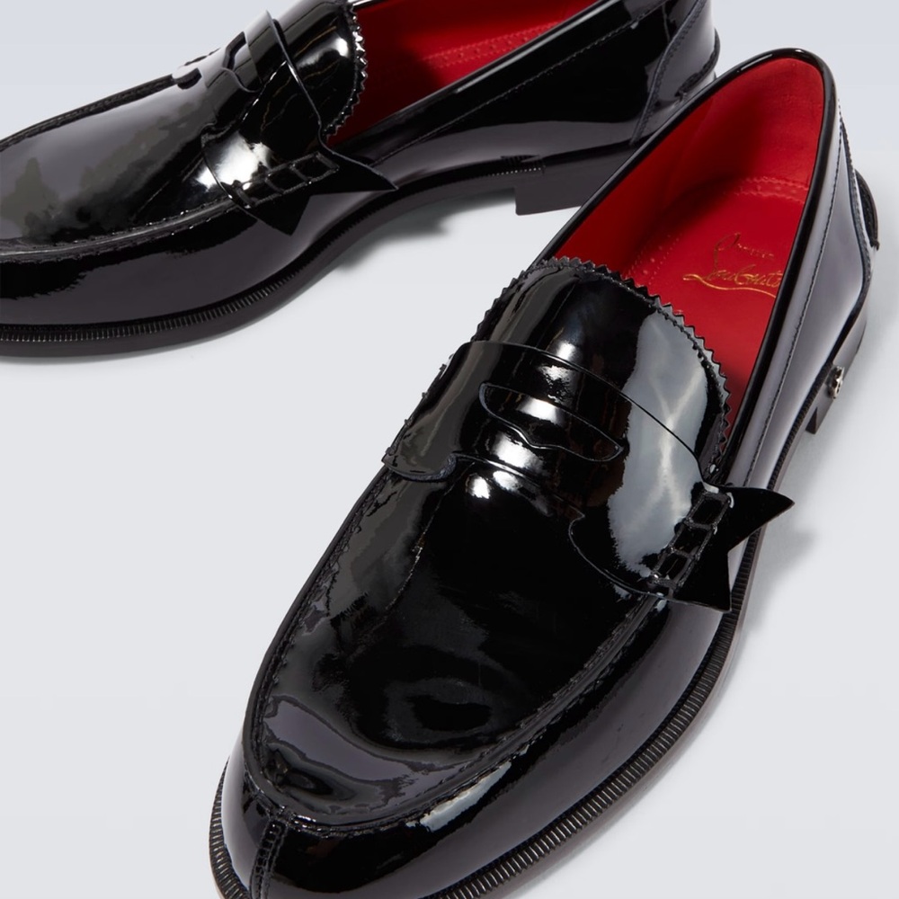 Black Christian Louboutin men shoes